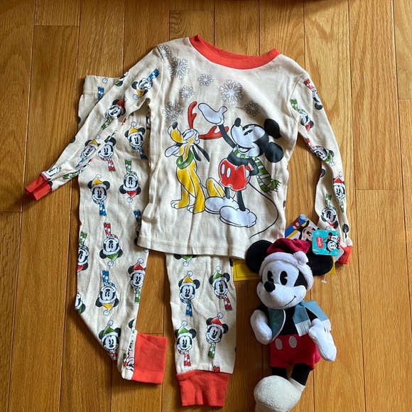 Disney Mickey Mouse Pajamas and Plush - Picture 1 of 5
